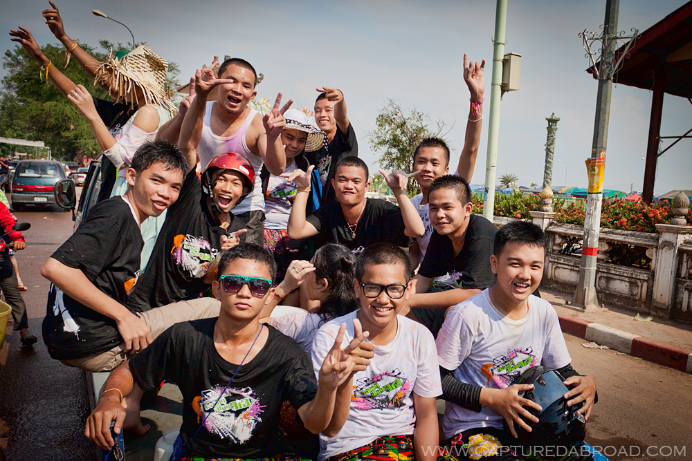 Pi Mai Celebrations in Vientiane, Laos, group photo