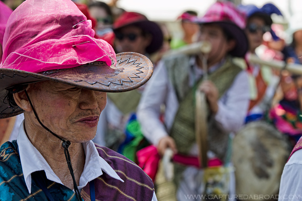Pi Mai Celebrations in Vientiane, Laos, strange man