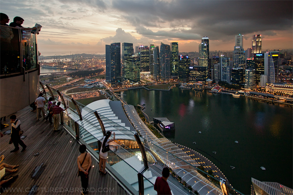 View from Marina Bay Sands, Singapore - cityscape