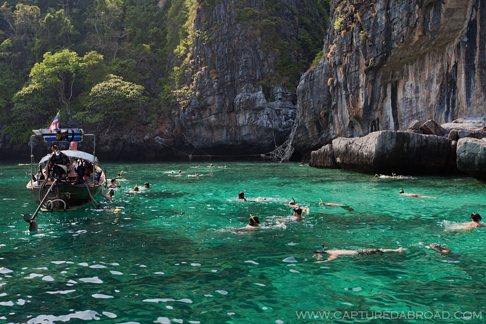 Snorkelling at "The Beach" (Maya beach)