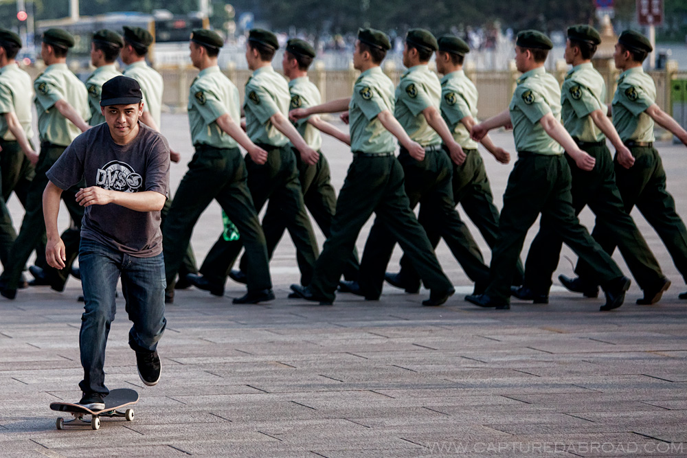 Testing the boundaries - Tiananmen square, Beijing