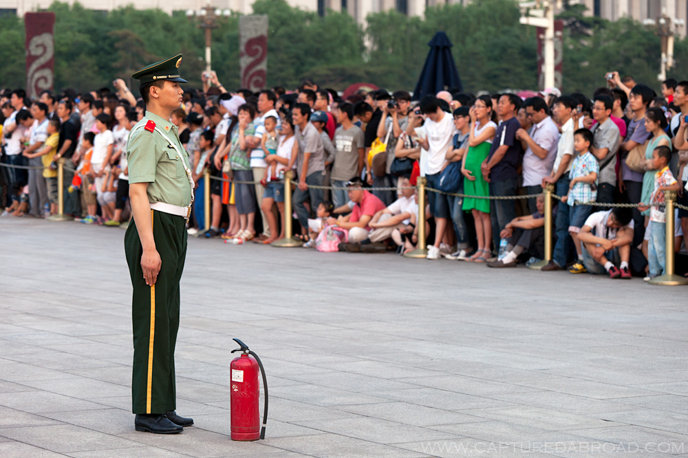 Flag burning prevention - Tiananmen square