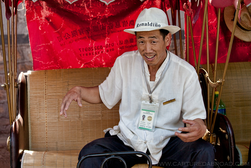 Rickshaw driver in Beijing