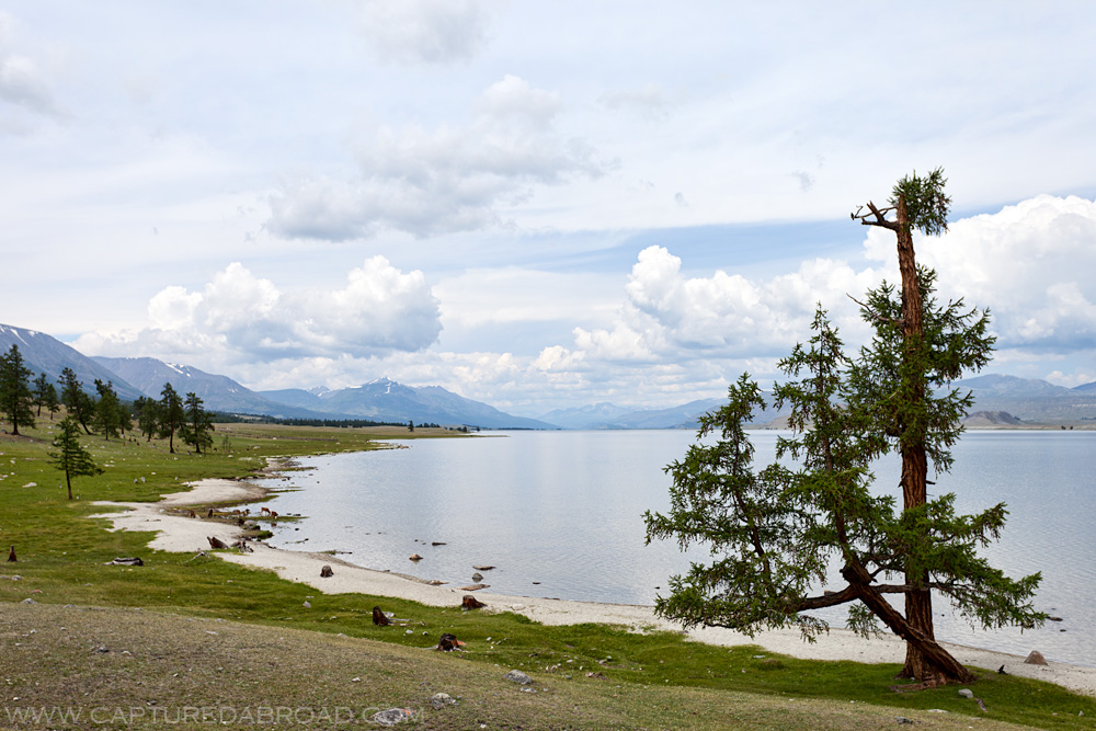 Khurgan Nuur (lake) in Bayan-Ölgii Mongolia