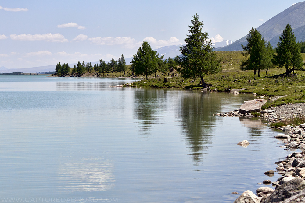 Khurgan Nuur (lake) in Bayan-Ölgii Mongolia