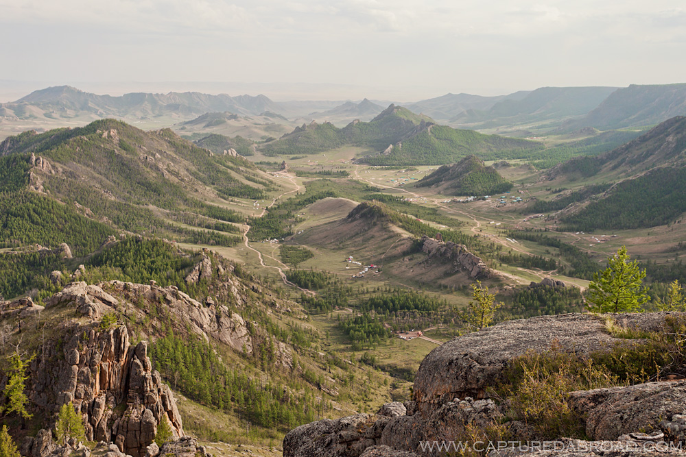 Overview of Terelj National Park, Mongolia