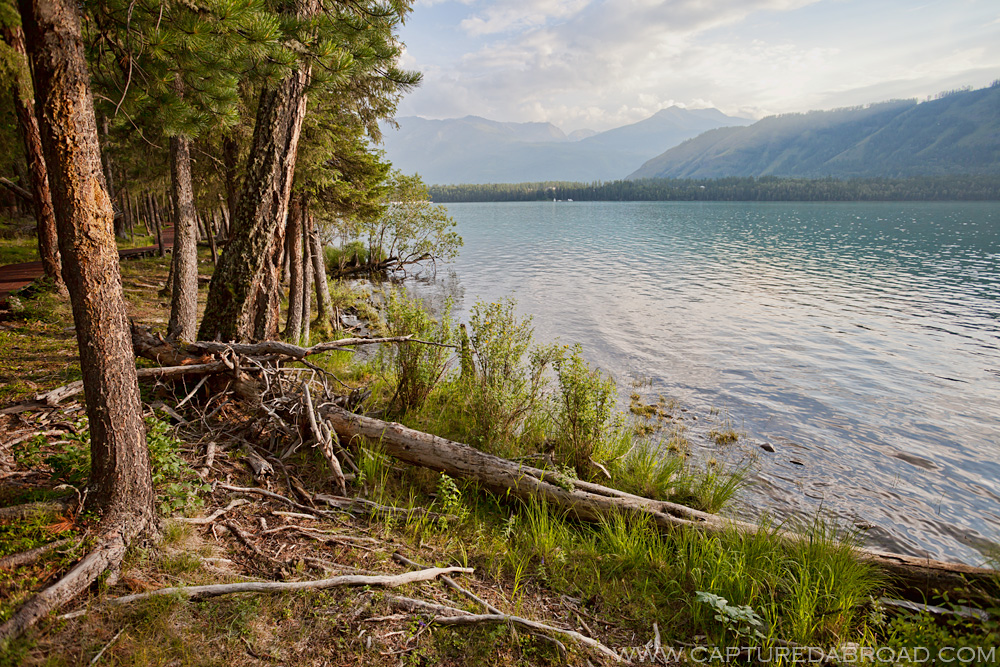 The tranquil Kanas lake in the Altai Mountains
