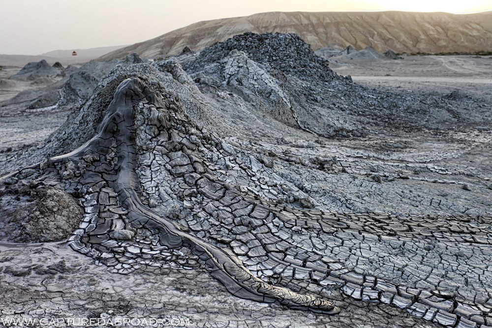 Bizare baby mud volcanoes south of Baku