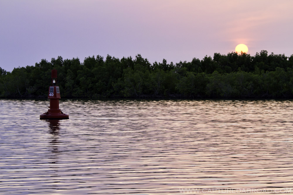 Cruising up the Casamance river towards Ziguinchor